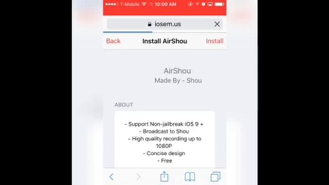 How to download airshou in iPhone 4s running iOS 9.3.5 смотреть онлайн