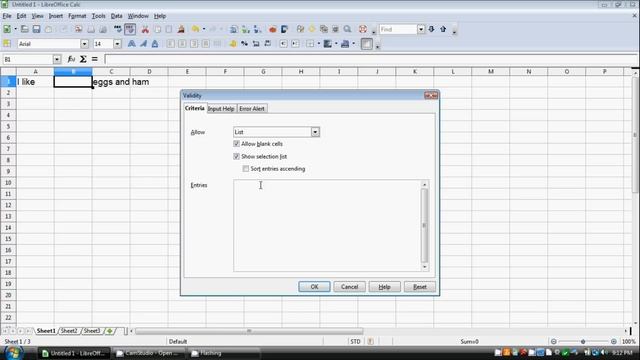 How to make a drop down list in OpenOffice/LibreOffice Calc смотреть онлайн