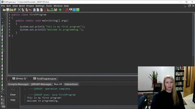 First Java Program смотреть онлайн