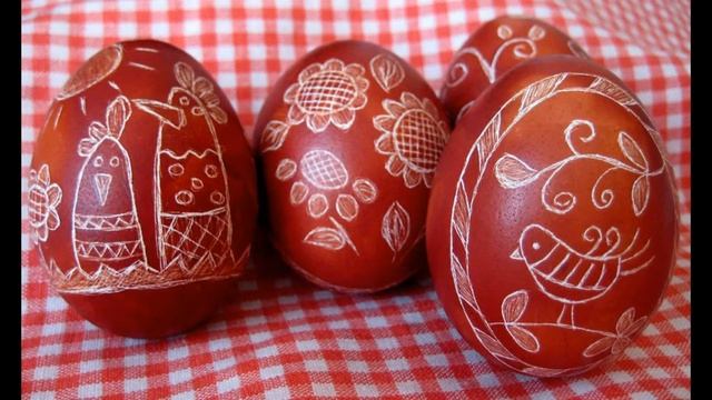Пасхальные яйца на пасху!)Как их можно покрасить?Смотрите видео. смотреть онлайн