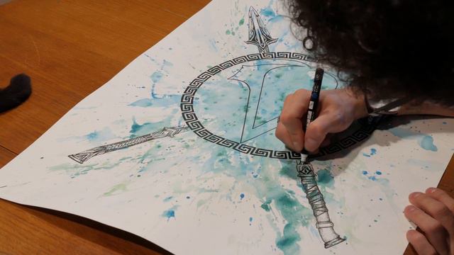 SPEED DRAWING - ASSASSIN'S CREED MANDALA - HARESTUDIO смотреть онлайн