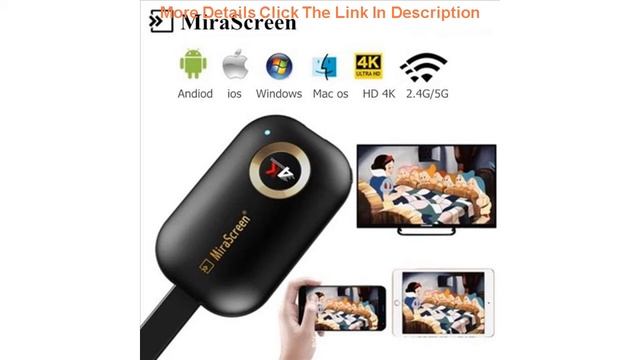 TRUMSOON Mirascreen TV Stick HDMI Dongle EZcast 4K Wireless WiFi Display Receiver Anycast Miracast смотреть онлайн