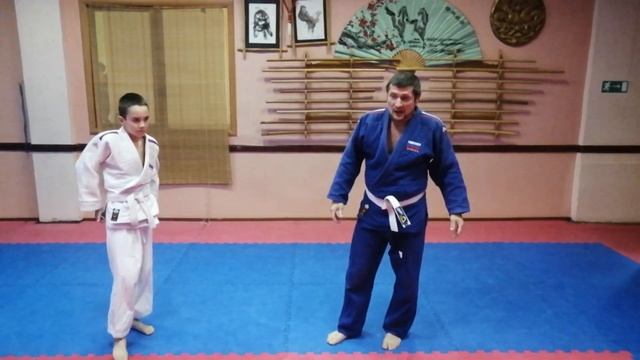 Комбинация в дзюдо: Задняя подножка - боковая подсечка и наоборот смотреть онлайн