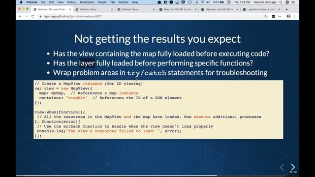 ArcGIS API for JS: Developing and Debugging Apps смотреть онлайн