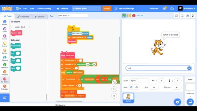 How to Make the Caesar Cipher in Scratch | Easy смотреть онлайн