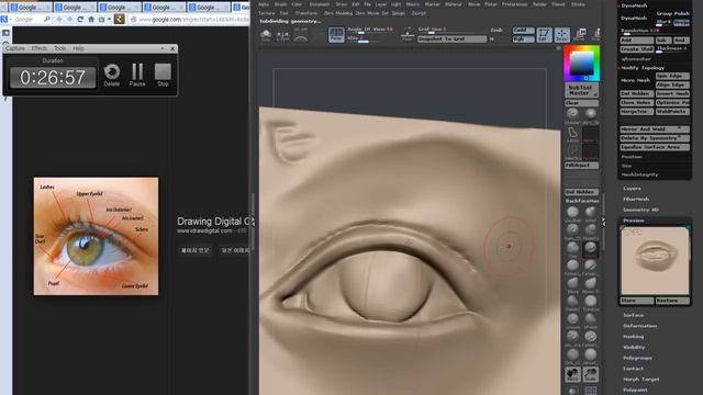 Zbrush Sculpting - 1x Sculpting Nose, Mouth, Eye, Ear смотреть онлайн