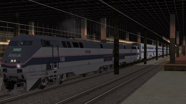 Open Rails USA - Northeast Corridor (MSTS Default Route) смотреть онлайн