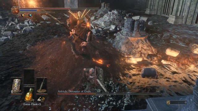Dark Souls III - Aldrich, Devourer of Gods (Boss Fight) смотреть онлайн