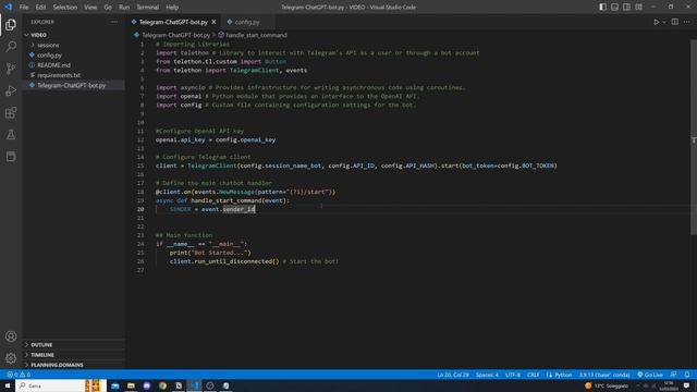 Build a ChatGPT Like Telegram Bot Using Python смотреть онлайн