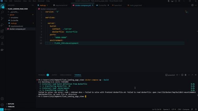 Landing Page на Flask + Docker - за 17 минут смотреть онлайн