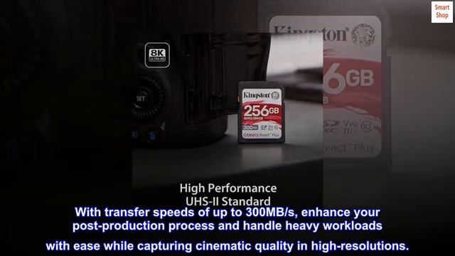 Kingston Canvas React Plus 128GB SD Card | SDXC UHS-II | 300R/260W U3 V90 | Full HD/4K/8K | SDR2/12 смотреть онлайн