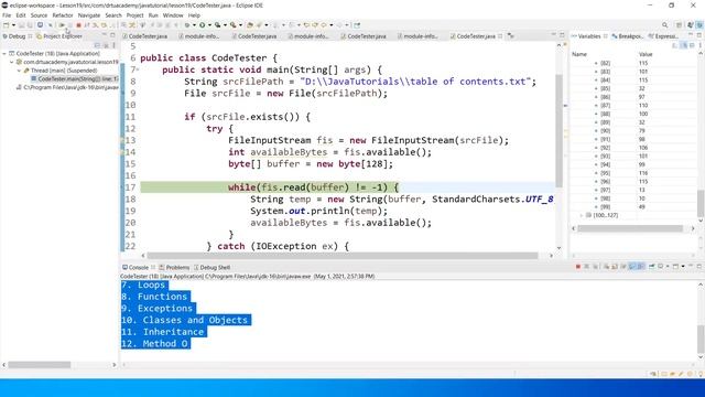 Java Tutorial for Beginners (19): IO Streams смотреть онлайн