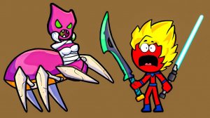 СТИКМЕН ОГОНЬ спасает ВОДУ от монстров #5. Развлекательное видео на канале Игрули TV