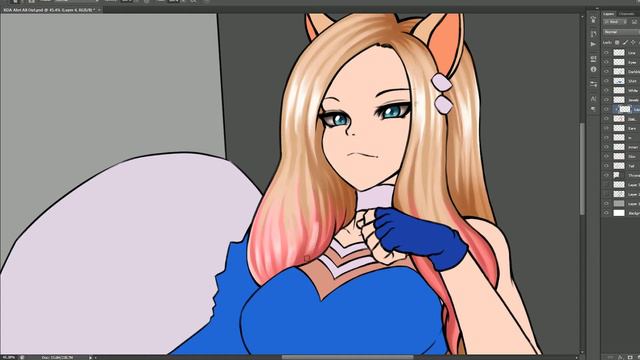 League of Legends - K/DA ALL OUT Ahri Speedpaint смотреть онлайн