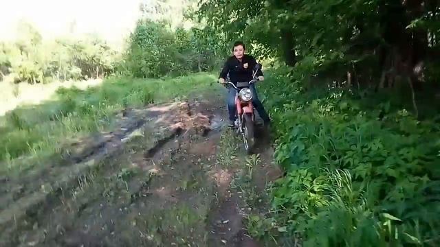 Покатушки по лесу на мотоцикле Минск и Xmoto смотреть онлайн