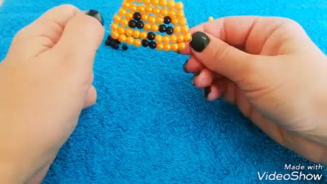 DIY Брелок ? Тыква из бусин. смотреть онлайн