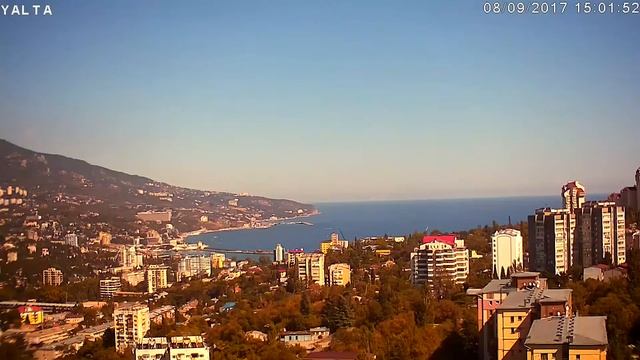 Онлайн Камера - Ялта, Крым. День 2017-09-08 за 7 минут смотреть онлайн