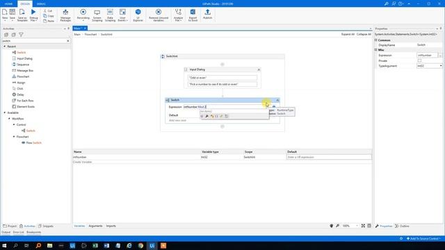 UiPath: Examples with Switch (string, integer and boolean) смотреть онлайн