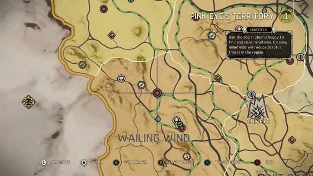 How to Find All Minefields | Pink Eyes Territories | Mad Max Game смотреть онлайн