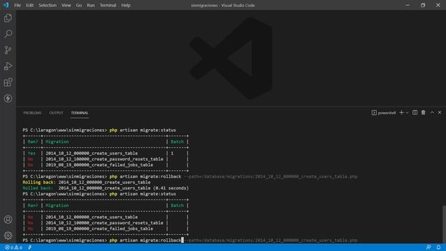 Migraciones Laravel | Revertir migraciones Laravel - cierta migración смотреть онлайн