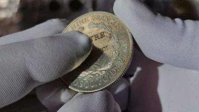 ?? Серебряный пиастр Французского Индокитая 1909 года смотреть онлайн