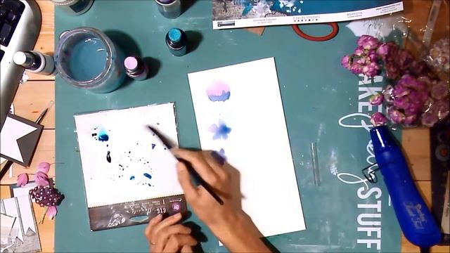 Step by step watercolor doodle flower tutorial with lindy's spray смотреть онлайн