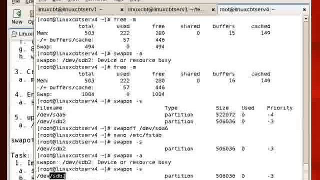 Redhat Enterprise linux 5 Swap Partition-Part2 смотреть онлайн