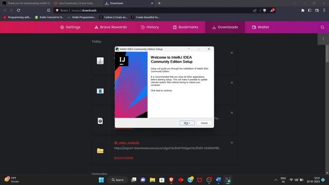 #01 - Install Intellij Idea and jdk to run kotlin || Programming With Bhavy смотреть онлайн