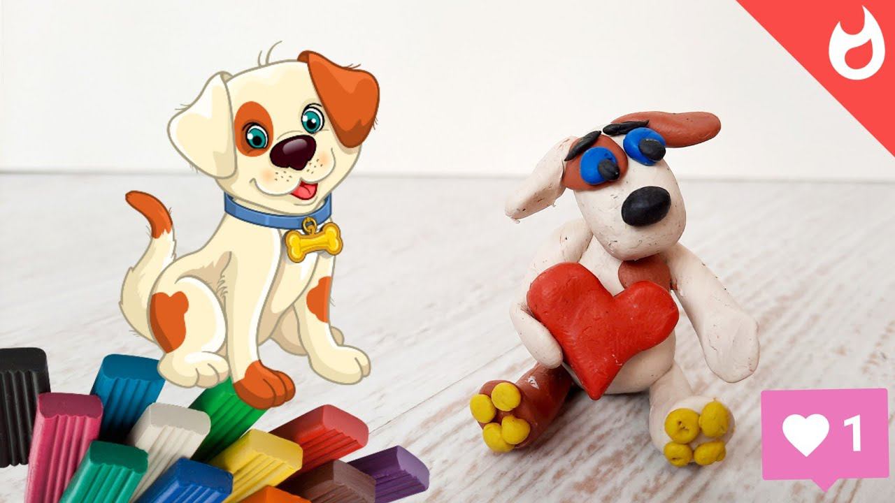 Собака из пластилина /лепка видео уроки смотреть онлайн