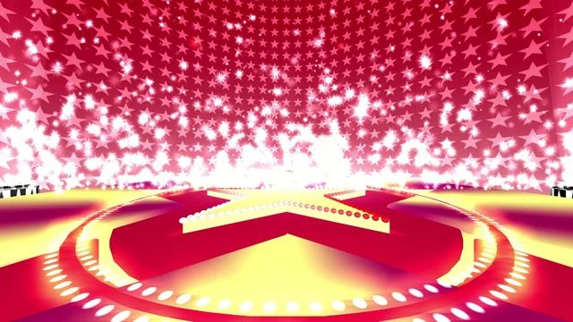 Футаж Сцена со звездами и блестками. Красивый фон для монтажа смотреть онлайн