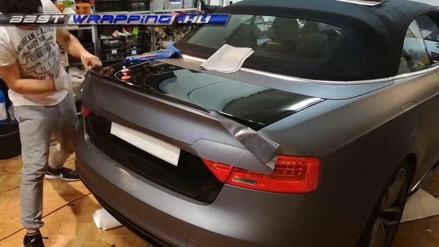 Audi A5 autófóliázás: Avery matte metallic charcoal as9130001 autó fóliával смотреть онлайн