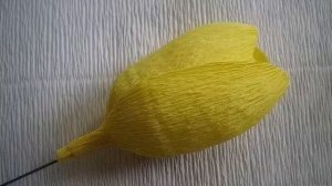 МК - тюльпаны из гофрированной бумаги ///// Master Class - tulips from corrugated paper