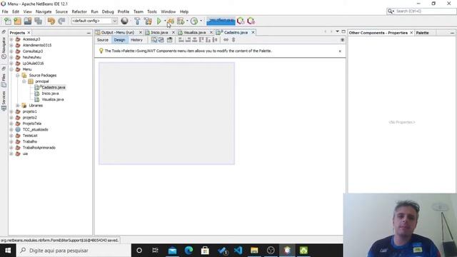 Linguagem III - Construindo menus no Java Swing смотреть онлайн