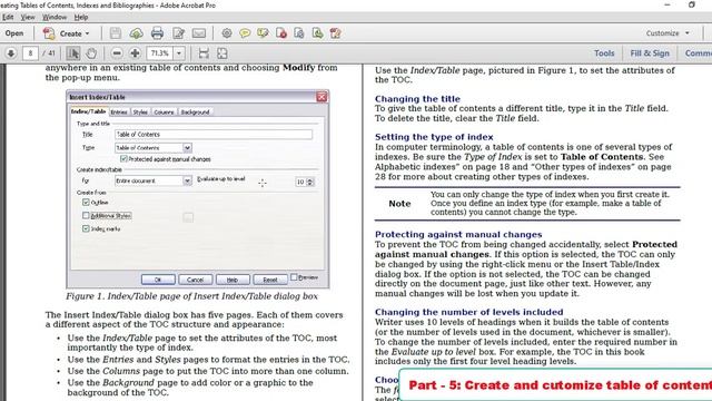 Unit 1: Digital Documentation (Advanced) | Create and customize table of contents | Part-5 | Class смотреть онлайн