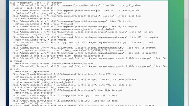 Python SSL error Decryption failed or bad record mac смотреть онлайн