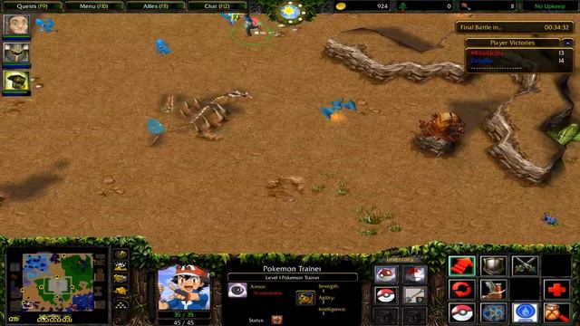 Warcraft 3 Frozen Throne #38 : Pokemon World Red V.1.9C #zstudio