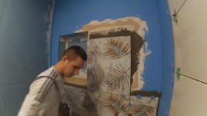 Плитка  120на60  на стены из гипсокартона 2 часть