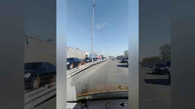 Пробки на въезде в Челябинск. Проверки при въезде в Челябинск. Троицкий тракт, Свердловский Тракт. смотреть онлайн