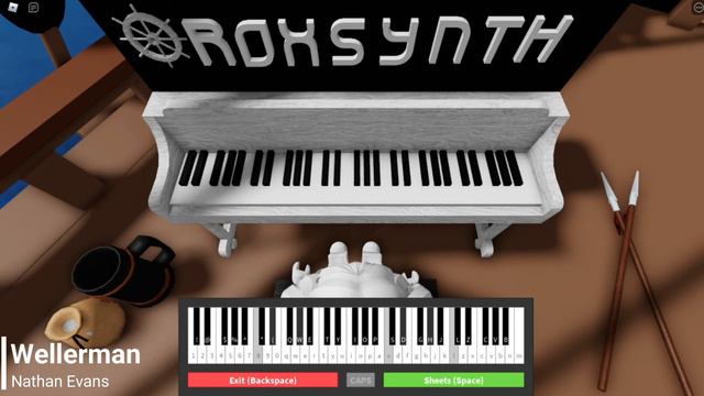 Wellerman - Nathan Evans | Roblox Piano смотреть онлайн