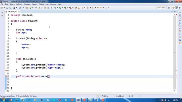 Copy Constructor In Java | Types of Constructor| Constructor In Hindi | Java In Hindi/URDU-44 смотреть онлайн