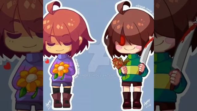 Chara y Fris o frisk o frish AAAA COMO SE LE DIGA XD смотреть онлайн