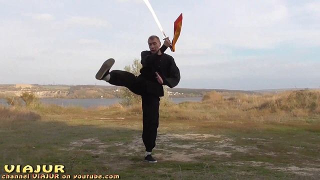 Shaolin kung fu. Таолу с саблей (Дао шу)."Saber Shaolin". смотреть онлайн