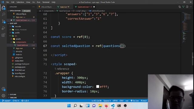 vue 3 project | making quiz application using vue3, typescript and vite смотреть онлайн