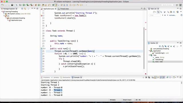 Starting Threads and the Runnable Interface in Java смотреть онлайн