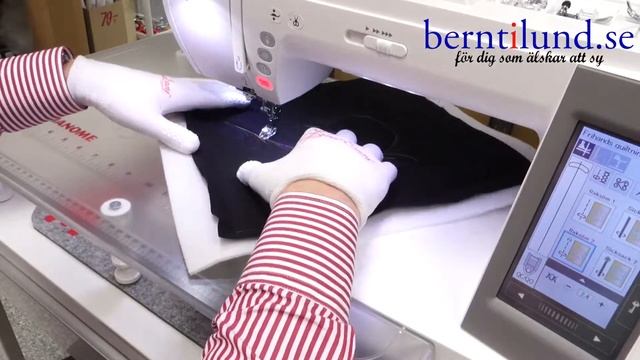 Frihandsquilting på Janome Memory Craft 9400 смотреть онлайн