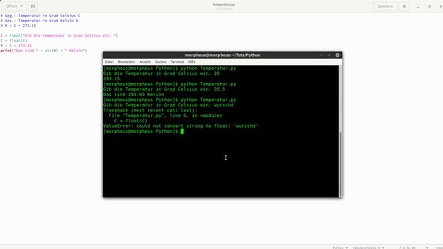 Python Übung - Temperaturen umrechnen смотреть онлайн