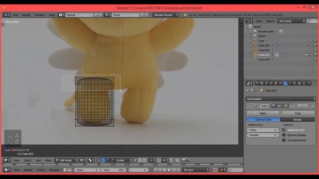 BLENDER 3D - ilustração 3D "kero" no Blender (Sakura kardcaptor) смотреть онлайн