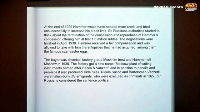 IM2016 Videos: 10. Armand Hammer´s Contribution to Russian Slide rules - Timo Leipälä - смотреть онлайн