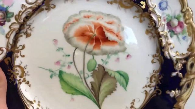 Музейный английский фарфор в наличии! Тарелки Coalport, 1840th