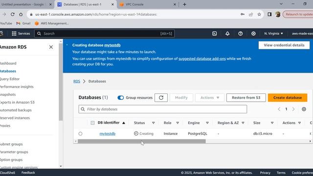 How to create PostgreSQL database on AWS RDS and connect using DBeaver from local смотреть онлайн